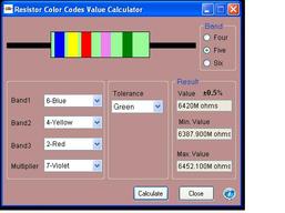 Resistor color code calculator software free download